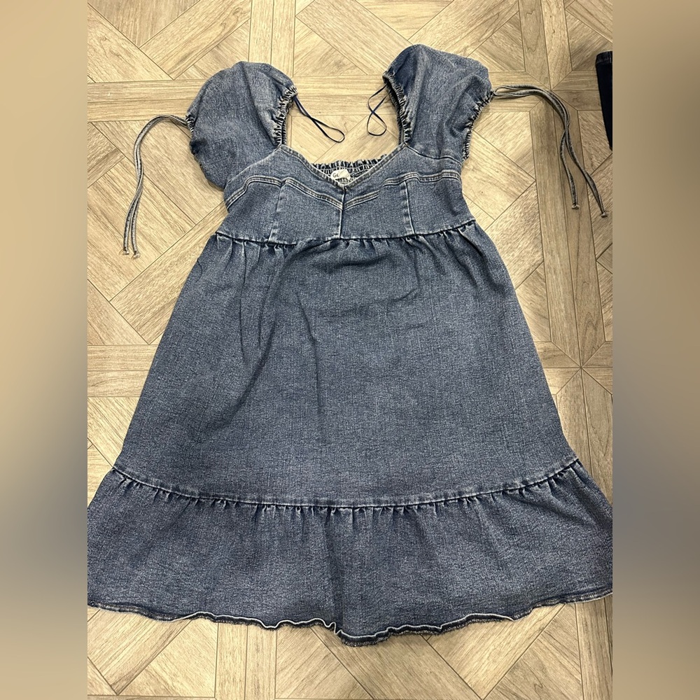 Elegant Denim Midi Dress
